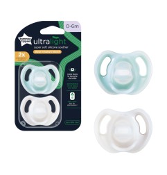 SUCETTE EN SILICONE ULTRA LEGERE X2 0-6 MOIS