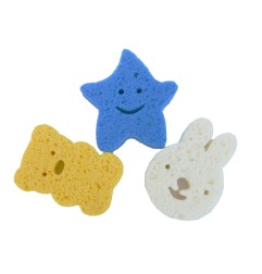 EPONGES EN PULPE BOIS NATUREL X3