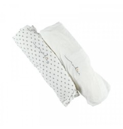 TIMELESS SET 2 DRAPS HOUSSES 60X120