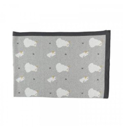 G&S COUVERTURE 100X140CM - JACQUARD BIO