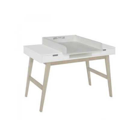 PLAN A LANGER BUREAU TRENDY BLANC