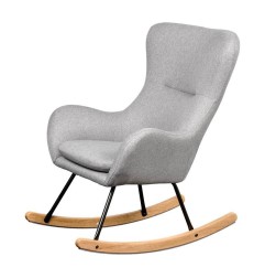 CHAISE A BASCULE BASIC SOFT GREY