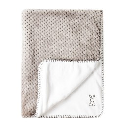 COUVERTURE GRIS+ BLANC