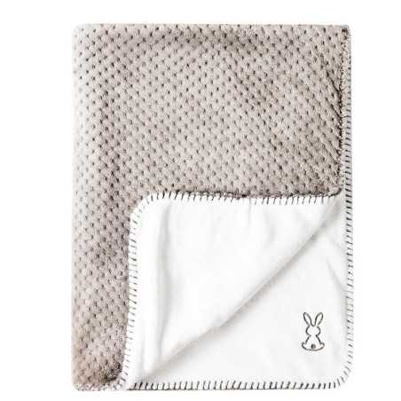 COUVERTURE GRIS+ BLANC