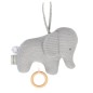 DOUDOU MUSICAL TRICOT GRIS 23 CM TEMBO