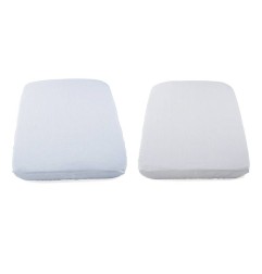 LOT DE 2 DRAPS HOUSSE NEXT2ME GREY STRIPES