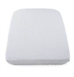 LOT DE 2 DRAPS HOUSSE NEXT2ME GREY STRIPES