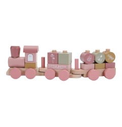 LD TRAIN A BLOCS - FLOWERS