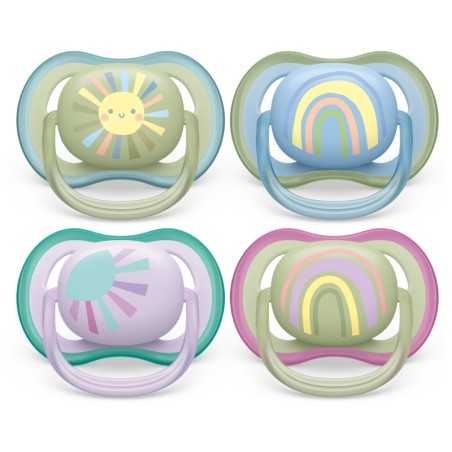 SCF085/30 - SUCETTE ULTRA AIR - LOT DE 2 - 0-6 MOIS - COLORIS MIXTES