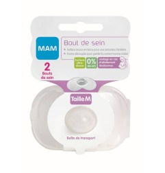 MAM BOUT DE SEIN - SILICONE -TAILLE M - LOT DE 2 E