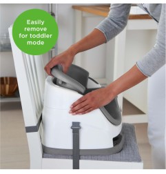 SIEGE BEBE 2 EN 1 GRIS