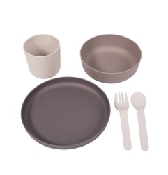 B-SET VAISSELLE BIODEGRADABLE CPLA 5PCS