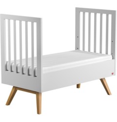 LIT TRANSFORMABLE 70X140 NATURE BABY BLANC BOIS