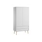 ARMOIRE 2 PORTES BOSQUE BLANC