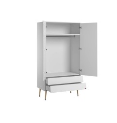 ARMOIRE 2 PORTES BOSQUE BLANC