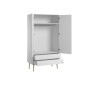 ARMOIRE 2 PORTES BOSQUE BLANC
