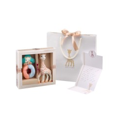 COFFRET NAISSANCE SOPHIE LA GIRAFE AVEC HOCHET BILLE