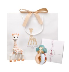 COFFRET NAISSANCE SOPHIE LA GIRAFE AVEC HOCHET BILLE