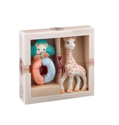 COFFRET NAISSANCE SOPHIE LA GIRAFE AVEC HOCHET BILLE