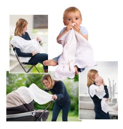 SET DE 4 LANGES SOPHIE LA GIRAFE 70 X 70 CM