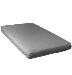 DRAP HOUSSE GRIS - 70X140CM - JERSEY CARDE 130GR/M