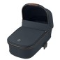 MC ORIA CARRYCOT ESSENTIAL GRAPHITE (BLACK RIM, BROWN LEATHER)
