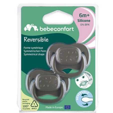 SUCETTE REVERSIBLE GREEN SILICONE 6+