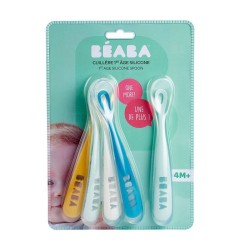 LOT 4 1 CUILLERES 1ER REPAS COLORIS ASSORTIS BUNNY