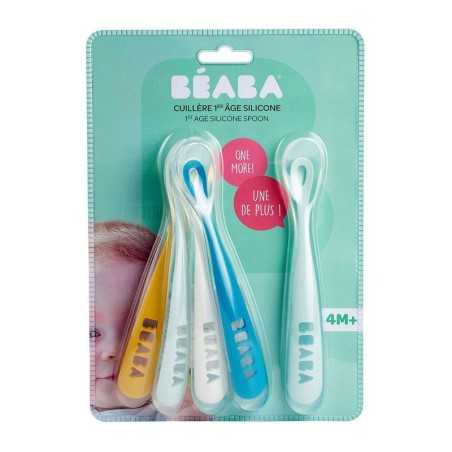 LOT 4 1 CUILLERES 1ER REPAS COLORIS ASSORTIS BUNNY