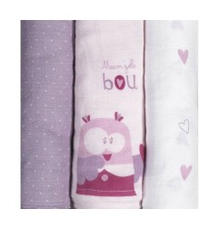 LOT DE 3 LANGES BIO MAM'ZELLEBOU