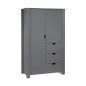 ARMOIRE 2 PORTES, 3 TIROIRS CITY ARDOISE