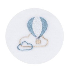 PYJAMA VELOURS BLANC/BLEU CIEL NEW