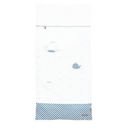 EDREDON 140X70 BLUE BALEINE