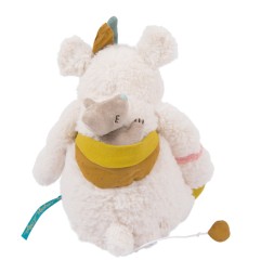 POUPEE MUSIQUE OURS BLANC POM LE VOYAGE D'OLGA