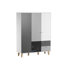 ARMOIRE 3 PORTES ARDOISE CONCEPT