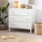 COMMODE TELA BLANC/BOIS