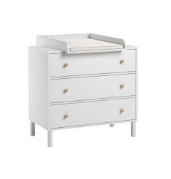 COMMODE TELA BLANC/BOIS