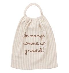 SERVIETTE COMME UN GRAND GAZE RAYE