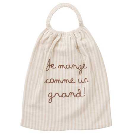SERVIETTE COMME UN GRAND GAZE RAYE