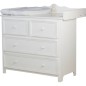 COMMODE 4 TIROIRS PLAN A LANGER BLANC BOIS MASSIF PROVENCE