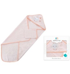 SORTIE DE BAIN GANT BRODE LAPINOU