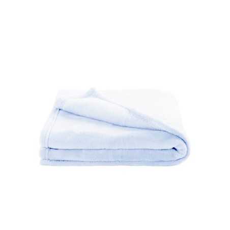 COUVERTURE 75X100 CM MICROFIBRE LIGHT BLUE