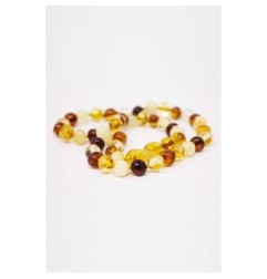 COLLIER D’AMBRE MULTICOLORE