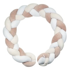 TRESSE DECORATIVE 200CM EPAISSEUR - ROSE ET LILI