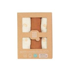 LOT DE 3 LANGES 70X70CM