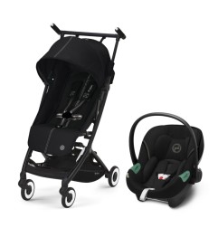 POUSSETTE ULTRA COMPACTE LIBELLE INCL. COQUE AUTO ATON S2 I-SIZE - MOON BLACK -