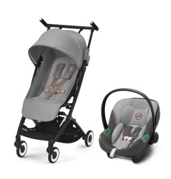 POUSSETTE ULTRA COMPACTE LIBELLE INCL. COQUE AUTO ATON S2 I-SIZE - LAVA GREY - C