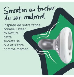 SUCETTE CTN - FORME NATURELLE X2 0-6 MOIS