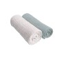 LOT DE 2 DRAPS-HOUSSE EN MOUSSELINE BIO 60X120CM MORIS SACHA