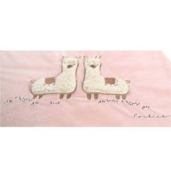 GIGOTEUSE ROSE 70CM EN VELOUDOUX® MORIS SACHA